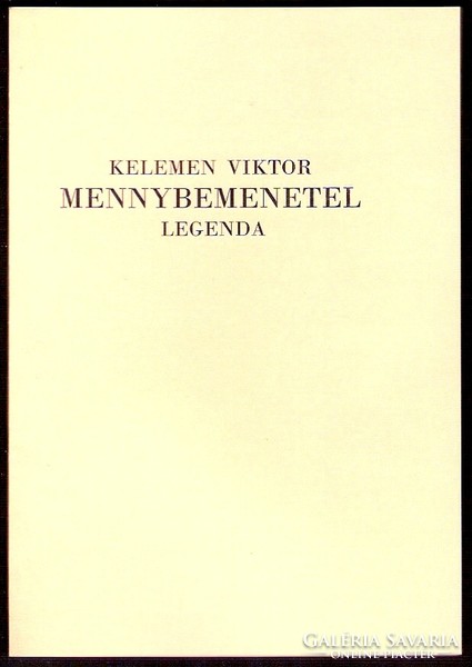 Viktor Kelemen: Legend of the Ascension 1923