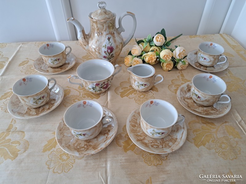 Beautiful Jarolina porcelain tea, coffee and cappuccino set. Vintage. 5.