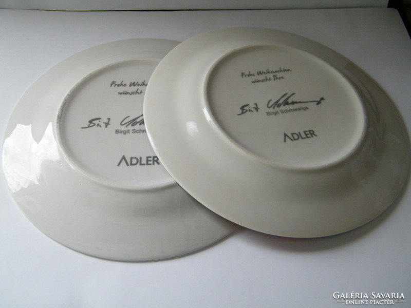 Adler Santa Claus porcelain plates (birgit schrowange)