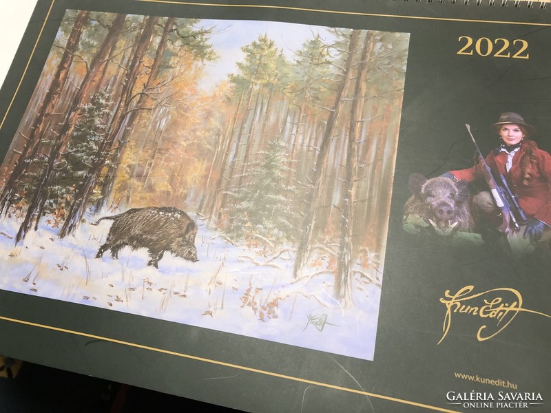 Hunter calendar 2022. His paintings 12+1 pcs