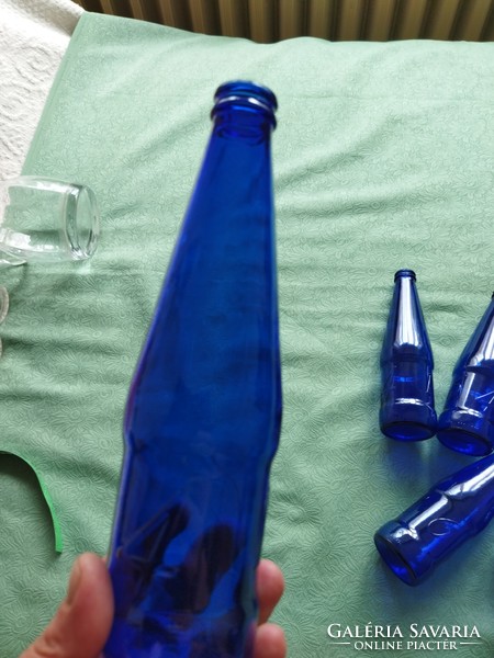 Kék üvegek 8 db egyben