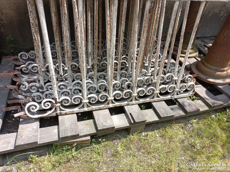 Antique wrought iron window grille