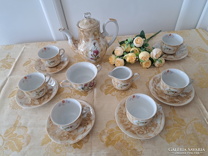 Beautiful Jarolina porcelain tea, coffee and cappuccino set. Vintage. 5.