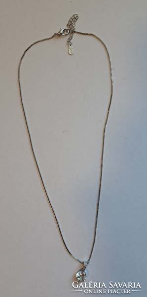 Thin bijou necklace 45 cm with pendant (purchased as silver)