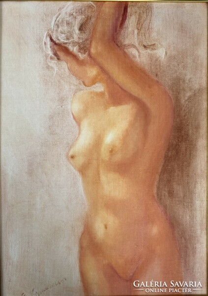 German nude - oil on canvas