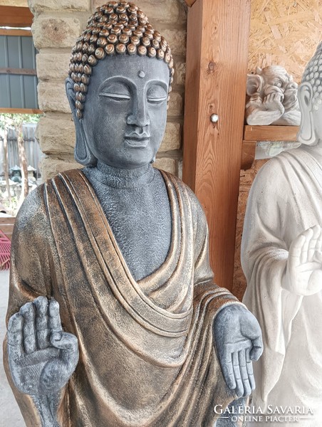Hatalmas Áldó Buddha 150cm Feng shui Japán kertépítő kerti Fagyálló kő szobor