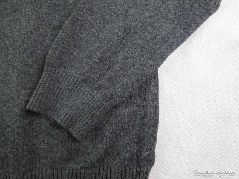 Original nautica (l) long sleeve night dark gray men's sweater