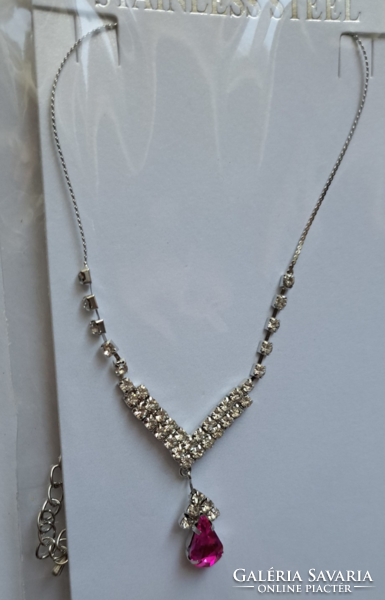 Thin bijou necklace 45 cm, with pendant