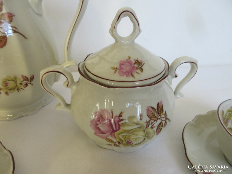 Old, marked, pink coffee set. Negotiable!