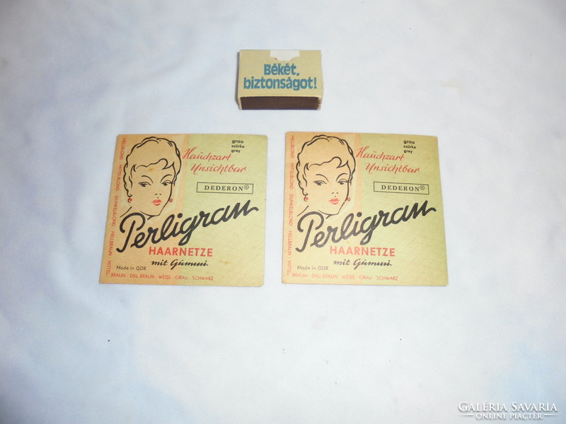 Két darab retro Perligran hajháló eredeti csomagolásban - együtt