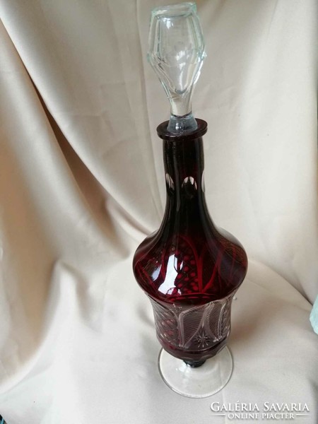Burgundy polished liqueur glass