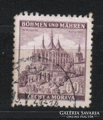 Német megszállás 0158 (Böhmen és Mähren) Mi 27       0,40 Euró