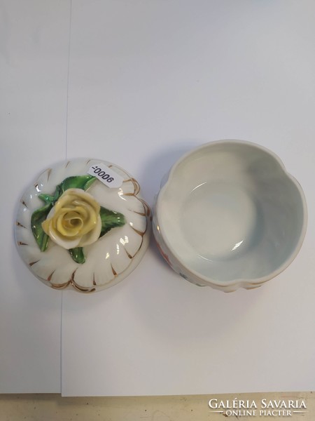 Antik Herendi porcelán rózsás bonbonier