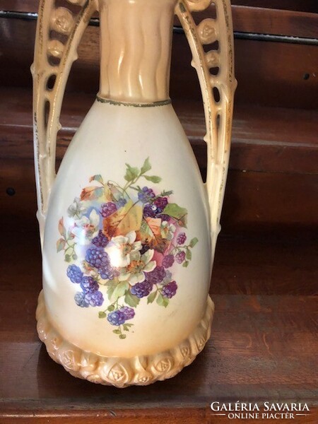 Art Nouveau ceramic vase, 36 cm high, a rarity.