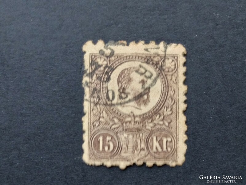 1871 Réznyomat, 15 kr.  foghiány G3