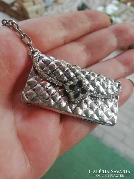 Girly metal key ring bag decoration