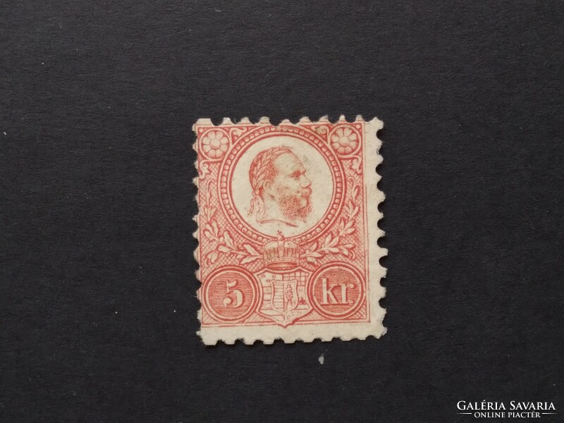 1871 Copper print, 5 kr. Without rubber g3
