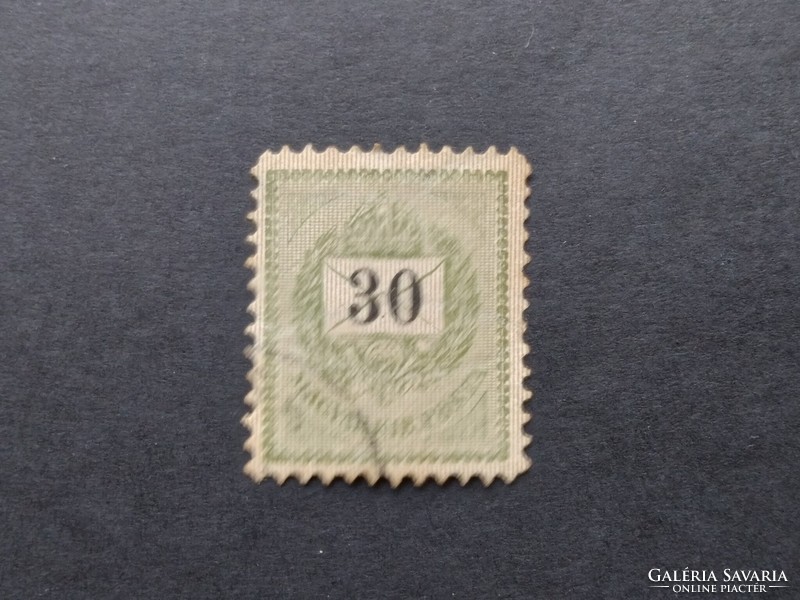 1889 Fekete számú krajcáros 30 kr. B 11 1/2 G3