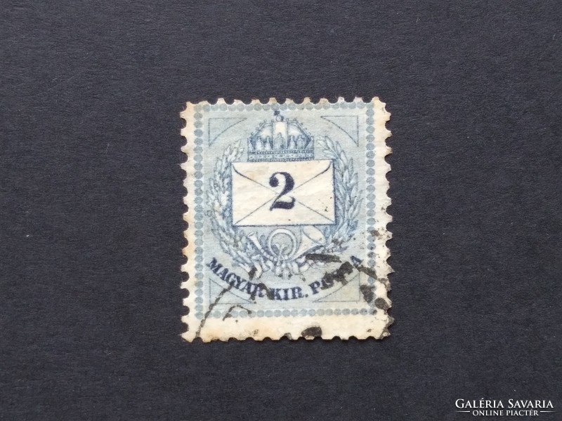 1881 Színes számú krajcáros 2 kr. B 11 1/2  G3
