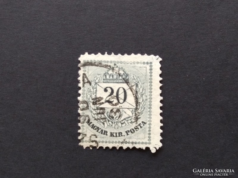 1881 Színes számú krajcáros 20 kr. B 11 1/2  Sz.. G3