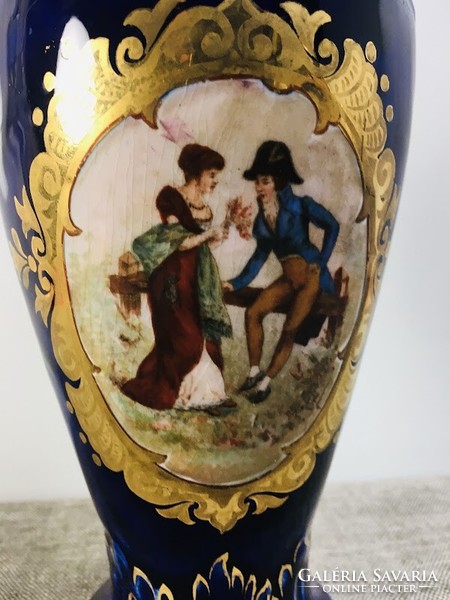 Family sealed Zsolnay vase with handles, decorative jug - 51564