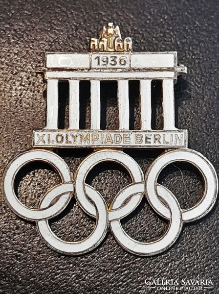Eredeti Berlini Olimpia 1936. zománcos jelvény