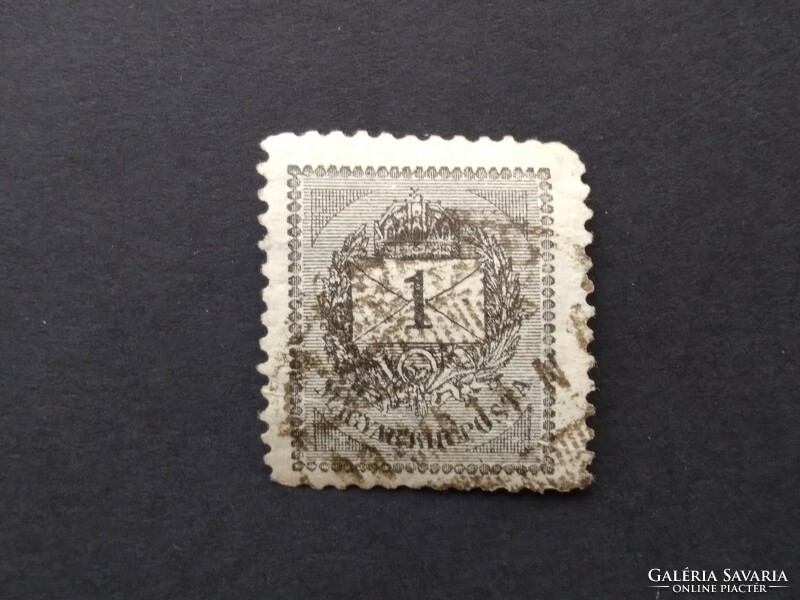 1889 Black numbered 1 kr. B 11 1/2 g3