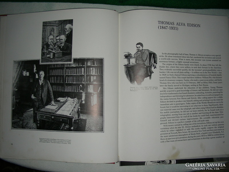 The history of the phonograph illustrated with pictures in English