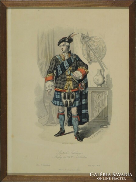 A. Weger Lipcse : Skót öltözék a XVIII. századból