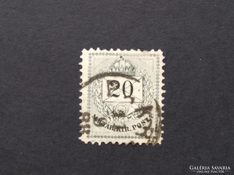 1881 Színes számú krajcáros 20 kr. B 11 1/2  G3