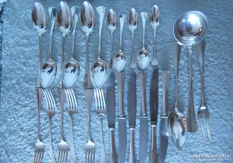 Cutlery set with Diana mark, 800 fineness.