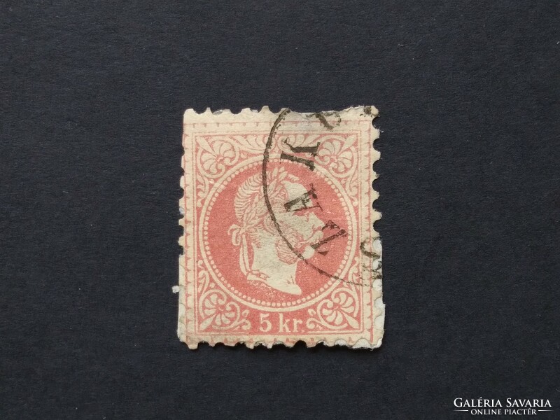 1867 Book print 5 kr. Lack of teeth, windowed, ..Department.. G3