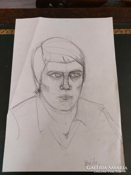 Male pencil portrait