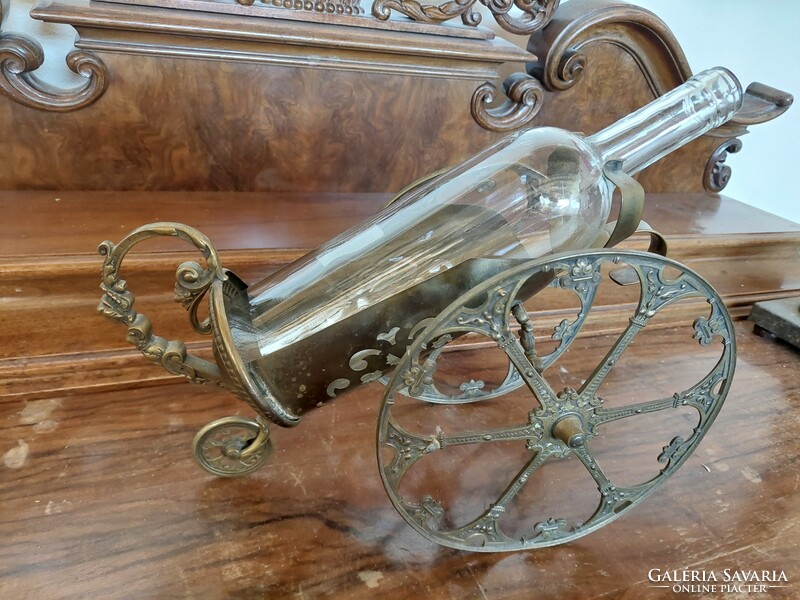 Copper baroque wine rack