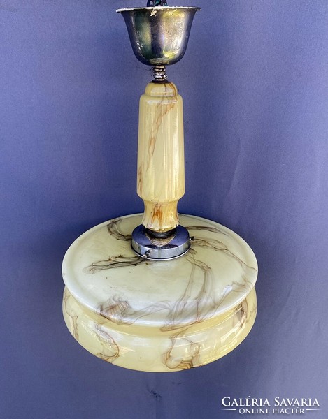 Art deco marble-patterned lamp, chandelier, pendant.