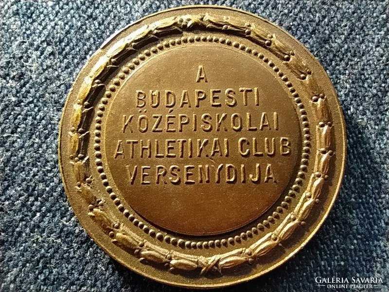 A Budapesti Középiskolai Atlétikai Klub versenydíja emlékérem (id79273)