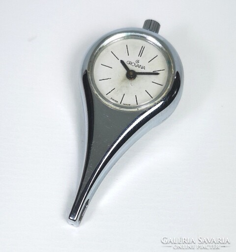 Grovana pendant from the 1980s, with a mechanical structure! With Tiktakwatch service card!