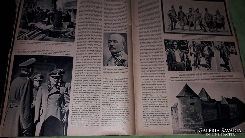 Antik 1943. X WWII.SIGNAL  III.BIRODALMI náci MAGYAR PROPAGANDA újság MAGAZIN képek szerint
