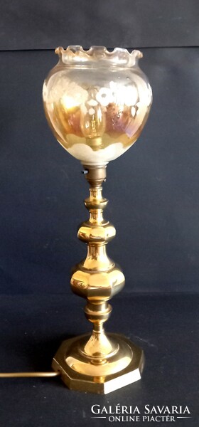 Copper table lamp, Murano finish, negotiable