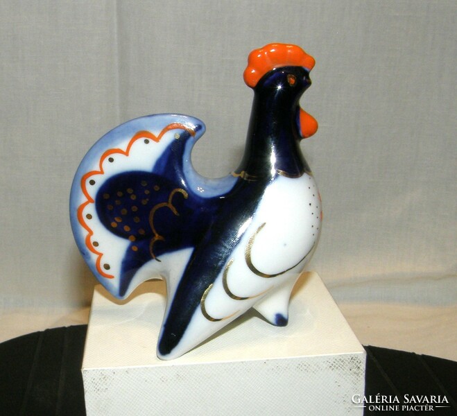 Rooster spice spreader - Lomonosov porcelain