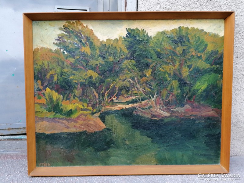 László V.Tóth landscape painting zichy gallery