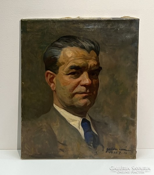 Móric Gábor (1889-1987) György Válint, 1955 (oil on canvas) /invoice provided/
