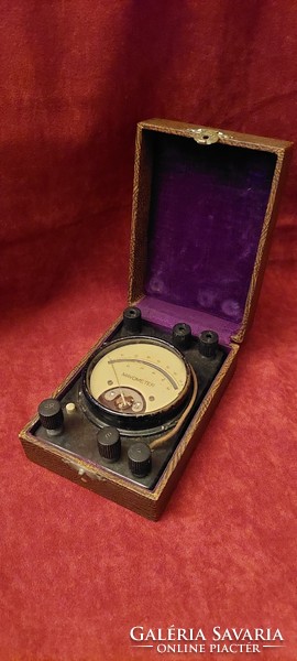 Old voltmeter device, instrument