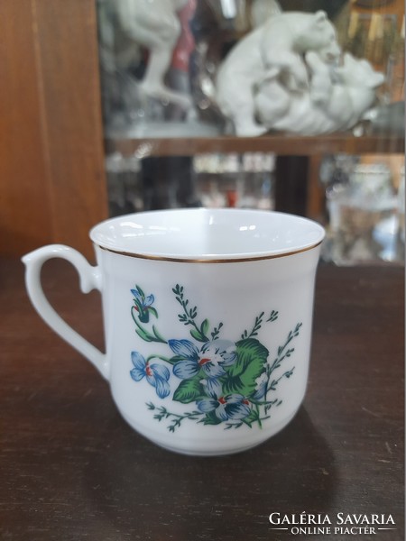 Chinese hand-painted flower pattern coffee and tea cup, glass.