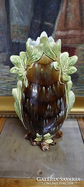 Antik fajansz váza Johann Maresch