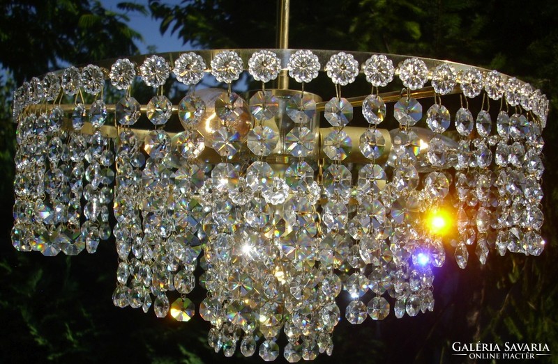 Round crystal chandelier 3+1 burners