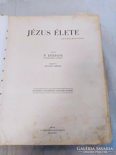 Antik könyv- Jézus Élete- 1935