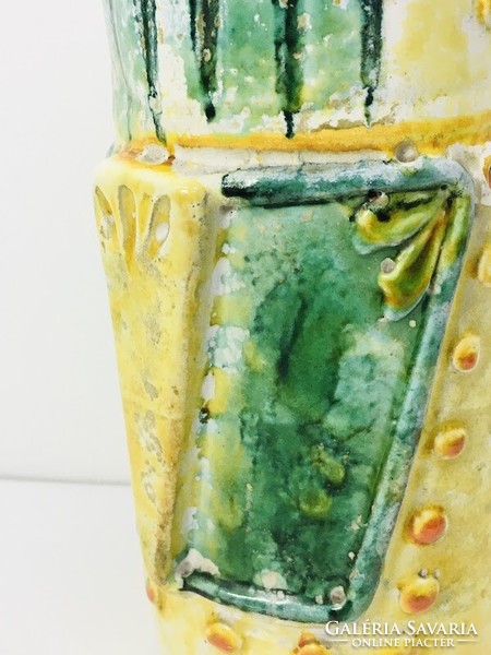 Hungarian industrial artist Erzsébet Fórizsné Sarai ceramic vase - 5090