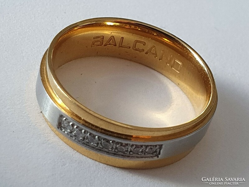 Balcano -Cinto nemesacél 18K rozé arany cirkónia drágakövekkel