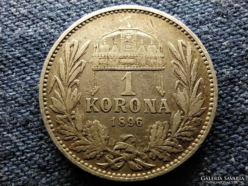 Osztrák-Magyar .835 ezüst 1 Korona 1896 KB  (id79609)